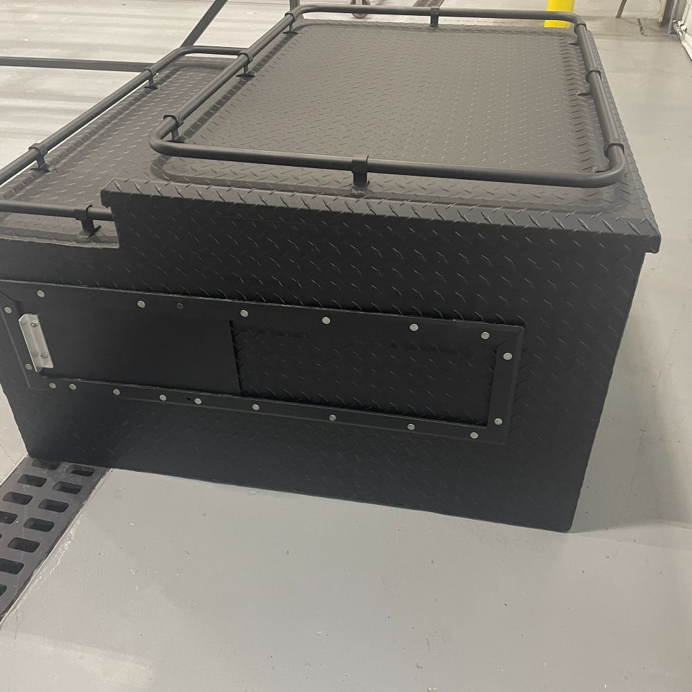 Powder coated steel enclosure