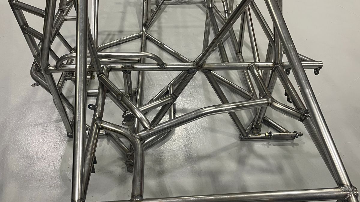Tube chassis before finishing