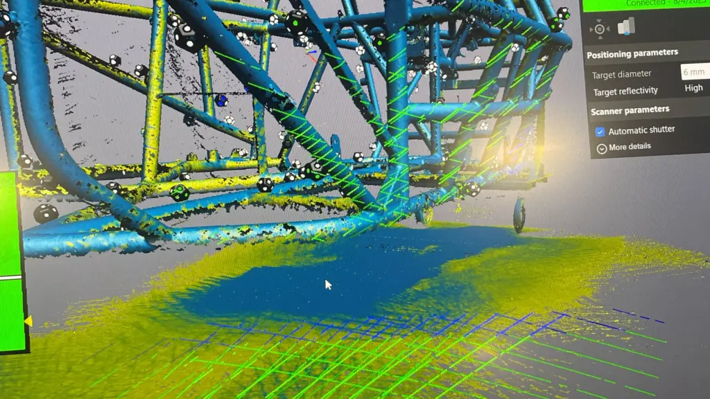 3D scanning at Infinity Fabrication in Hazard, Kentucky
